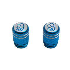 Capuchons / bouchons valve adaptable bleu (X2)