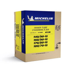 Chambre à air Michelin 15 pouces 140/90-15, 150/90-15, 170/80-15, 180/70-15 valve coudée 90°