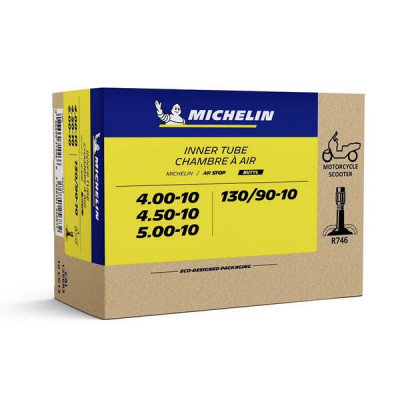Chambre à air Michelin 10 pouces 4.00-10 à 5.00-10 valve droite 10cg13