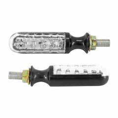 Clignotants Tun'r 12 LEDS homologués ECE noir translucide