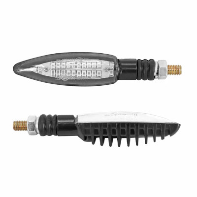 Clignotants Tun'r Séquentiels 24 LEDs Homologués CE Base ABS Transparent-Noir