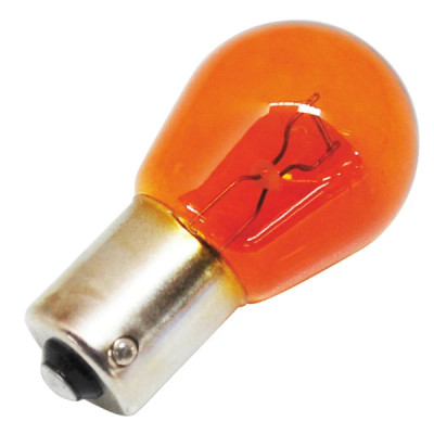 Lampe / ampoule adaptable 12V 21W BAU15S ergot décalé clignotant orange