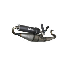 Pot d'échappement Leovince TT Black refroidissement liquide pour MBK 50 Nitro 2000+2001, Yamaha 50 Aerox 2000+2001, Keeway 50 Focus, Malagutti 50 F15