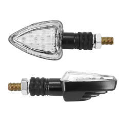 Clignotants à led adaptable 13 leds base abs transparent-noir homologué CE