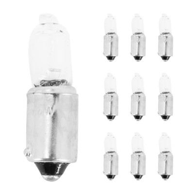 Ampoules halogène miniature adaptable 12V 6W culot BAX9s blanc (feu de position) (boîte de 10)