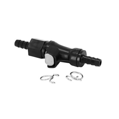 Raccord connecteur coupe sécurité rapide adaptable Durite essence Ø6mm