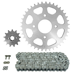 Kit chaîne AFAM 520 13x39 pour Honda 125 CA Rebel 1995-2000 (démultiplication origine)