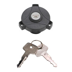 Bouchon essence adaptable 30mm à clé pour cyclo MBK 51 à visser