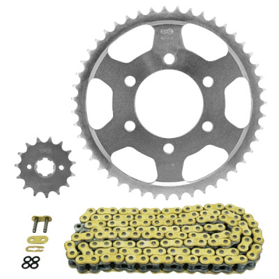 Kit chaîne AFAM 428 15x47 (Démultiplication origine) pour Honda 125 CB R 2018-2020