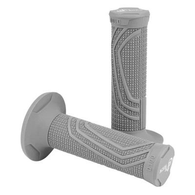 Revêtement poignée Domino D-LOCK gris closed end 116-125mm (livrée avec 4 bagues) (x2)