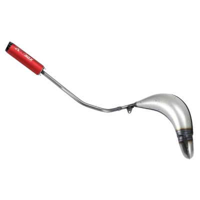 Pot TECNIGAS E-NOX EVO 2 acier passage haut gauche pour Derbi 50 Senda, DRD, Gilera SMT 50