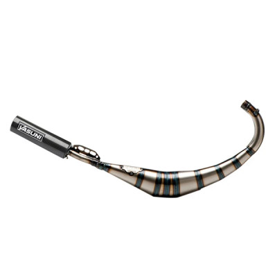 Pot YASUNI R2 silencieux carbone passage bas TUB810TC pour Derbi 50 Senda, Beta 50 RR, Rieju 50 MRT, MBK 50 X-Limit, Fantic 50 XE