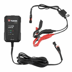 Chargeur de batterie YUASA 6V/12V 1.5A capacité 30 Ah