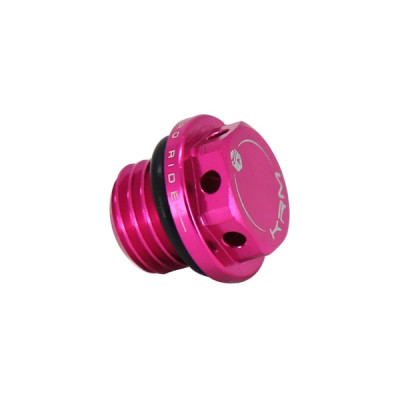 Bouchon huile KRM Adaptable AM6 Aluminium Rose pour Beta 50 RR, Rieju 50 MRT, Sherco 50 SM, SE-R