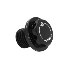 Bouchon d'huile KRM Noir - Adapté pour MBK 50 Booster, Stunt, Nitro, Ovettto, Yamaha 50 BWS, Slider, Aerox
