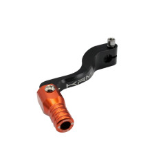 Sélecteur de vitesse KRM Alu Noir/Orange Repliable pour AM6, Minarelli 50, Beta 50 RR, Rieju 50 MRT, Sherco 50 SM, SE-R