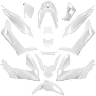 Kit carrosserie adaptable 15 pièces blanc perle pour Maxi Scooter HONDA PCX 125 cc 2021-2024