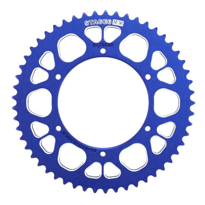 Couronne STAGE6 Alu CNC 53 dents 420 (Diamètre couronne 108/123/6.5) pour Aprilia 50 SX 2012-2017