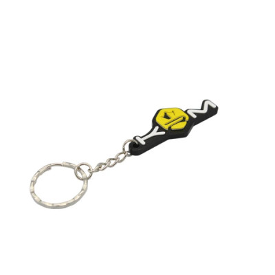 Porte clés KRM 52x21 mm Jaune