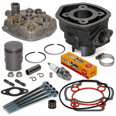 Pack reparation haut moteur cylindre, piston, culasse, goujon et accessoires : Scooter Gilera DNA, Runner, Piaggio Zip, NRG, NTT, Quartz, Aprilia SR, Derbi Atlantis, GP1