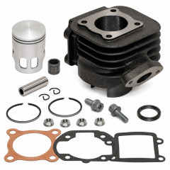 Pack cylindre piston avec vis et cage : Scooter MBK Booster, Spirit, Stunt, Rocket, Yamaha BWS 50cc