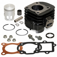 Pack cylindre piston avec vis et cage : Scooter MBK Ovetto, Mach-G, Jog, Neos, Aprilia SR
