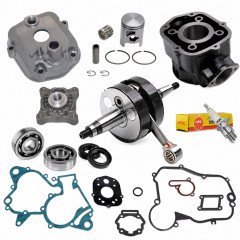 Pack bas et haut moteur adaptable cylindre, vilo et accessoires : 50 à boite Derbi Senda, DRD, X-Treme, X-Race, SM, GPR, Gilera RCR, SMT, Aprilia RS, RX, SX euro 3