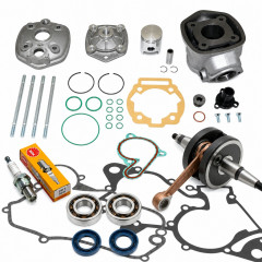 Pack bas et haut moteur top perf cylindre, vilo et accessoires : 50 à boite Derbi Senda, DRD, X-Treme, X-Race, SM, GPR, Gilera RCR, SMT, Aprilia RS, RX, SX euro 3