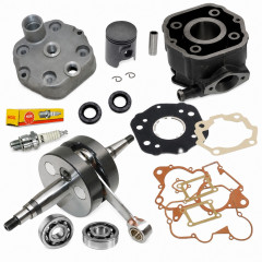 Pack bas et haut moteur adaptable cylindre, vilo et accessoires : 50 à boite Derbi Senda, DRD, X-Treme, X-Race, SM, GPR, Gilera GSM, Bultaco Astro euro 2