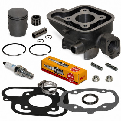 Pack reparation cylindre piston bougie, cage et accessoires : Scooter Peugeot Jet Force, C-Tech, TSDI, Ludix Blaster liquide