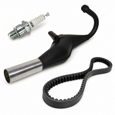 Pot échappement de type cobra Adaptables pour mobylette MBK 51 AV10 Club Hard Rock XR