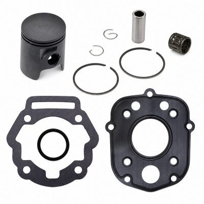 Kit piston, cage à aiguille + joints adaptable 50cc : 50 à boite Aprilia RS, RX 50, Derbi Senda, DRD, X-Treme, X-Race, GPR, Gilera SMT euro 3