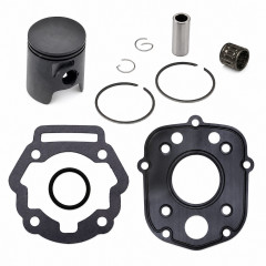 Kit piston, cage à aiguille + joints adaptable 50cc : 50 à boite Aprilia RS, RX 50, Derbi Senda, DRD, X-Treme, X-Race, GPR, Gilera SMT euro 3