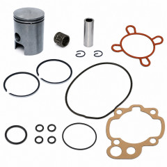 Kit piston, cage à aiguille + joints adaptable 50cc : 50 à boite minarelli am6, Aprilia RS, RX 50, Malaguti XSM, XTM, Peugeot XP6, XPS, Yamaha TZR