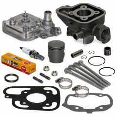Pack reparation haut moteur cylindre, piston, culasse, goujon et accessoires : Scooter Peugeot Jet Force, C-Tech, TSDI, Ludix Blaster liquide