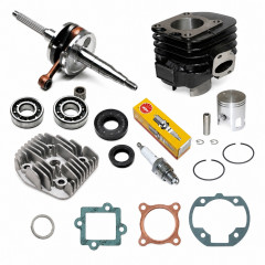 Pack bas et haut moteur adaptable cylindre, vilo et accessoires : Scooter MBK Ovetto, Mach-G, Yamaha Jog, Neos, Aprilia SR, Rally, Malaguti F10, F12, F15