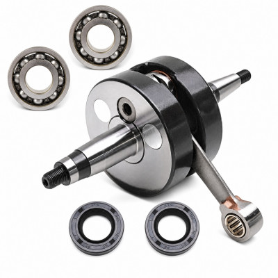 Vilebrequin + roulements joint spi Adaptables 50cc euro3 pour Aprilia RS SX RX 50, Derbi Senda GPR DRD X-Race, Gilera RCR SMT