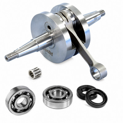 Vilebrequin POLINI For Race + roulements joint spi 50cc euro3 pour Aprilia RS SX RX 50, Derbi Senda GPR DRD X-Race, Gilera RCR SMT