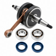 Vilebrequin + roulements joint spi TOP PERFORMANCES 50cc roulement joint spy euro3 pour Aprilia RS RX 50, Derbi Senda GPR DRD X-Race, Gilera RCR SMT