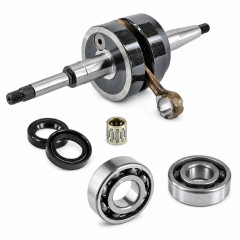 Vilebrequin + roulements joint spi Adaptables 50cc Peugeot Django Kisbee Ludix Air Liquide, Blaster Jet Force Looxor, Snake One Trend Speedfight 3 Vivacity