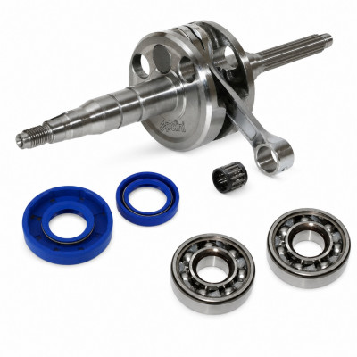 Vilebrequin + roulements joint spi POLINI For Race 50cc Gilera DNA Typhoon NRG Scarabeo, Piaggio SR50 Runner Stalker Vespa Zip