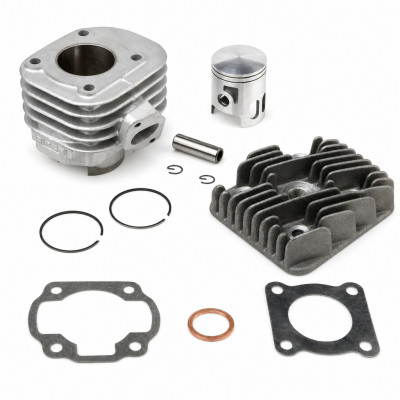 Pack haut moteur Airsal cylindre, piston, culasse et accessoires : Scooter MBK Ovetto, Mach-G, Yamaha Jog, Neos, Aprilia SR, Sonic, Scarabeo, Malaguti F10, F12, F15
