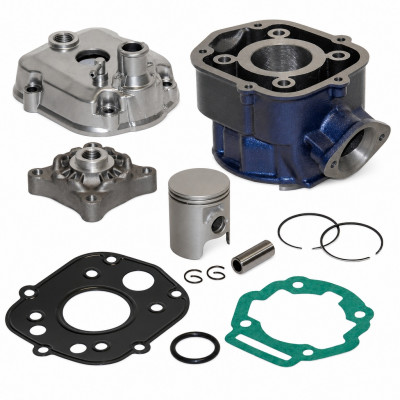 Pack haut moteur Carenzi cylindre, piston, culasse et accessoires : 50 à boite Derbi Senda, DRD, X-Treme, X-Race, SM, GPR, Gilera RCR, SMT, Aprilia RS, RX, SX euro 3