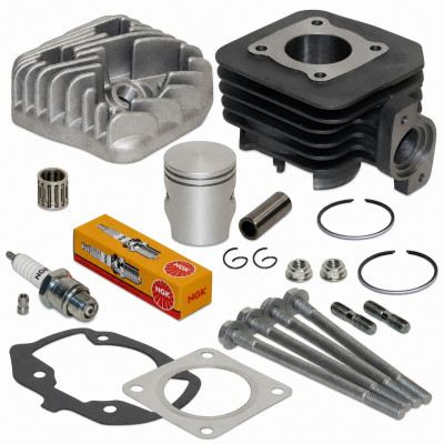 Pack reparation haut moteur cylindre, piston, culasse, goujon et accessoires : Scooter Peugeot Ludix, One, Snake, Trend, Vivacity, Kisbee 2013