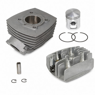 Pack haut moteur cylindre, piston, culasse et accessoires : Cyclomoteur mobylette Peugeot 103 air à bride