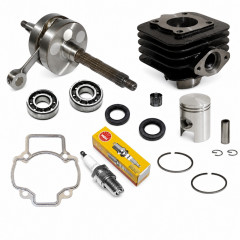 Pack bas et haut moteur adaptable cylindre, vilo et accessoires : Scooter Piaggio Typhoon, Fly, Liberty, NRG, Sfera, Vespa, Zip, Gilera Ice, Storm, TPH, Stalker, Italjet, Derbi, Aprilia