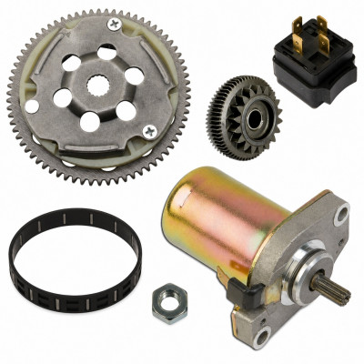 Kit complet reparation demarreur pour MBK Booster Stunt Nitro Ovetto, Yamaha Aerox BWS Neos