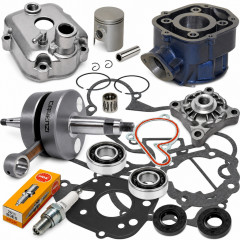 Pack bas et haut moteur carenzi cylindre, vilo et accessoires : 50 à boite Derbi Senda, DRD, X-Treme, X-Race, SM, GPR, Gilera RCR, SMT, Aprilia RS, RX, SX euro 3