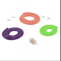 Kit durite 3 couleurs, filtre et colliers pour mobylette, scooter, 50 a boite et autres