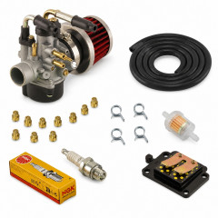 Pack carbu perf PHVA 17,5 + clapet carbone pour MBK Booster Stunt, Yamaha BWS